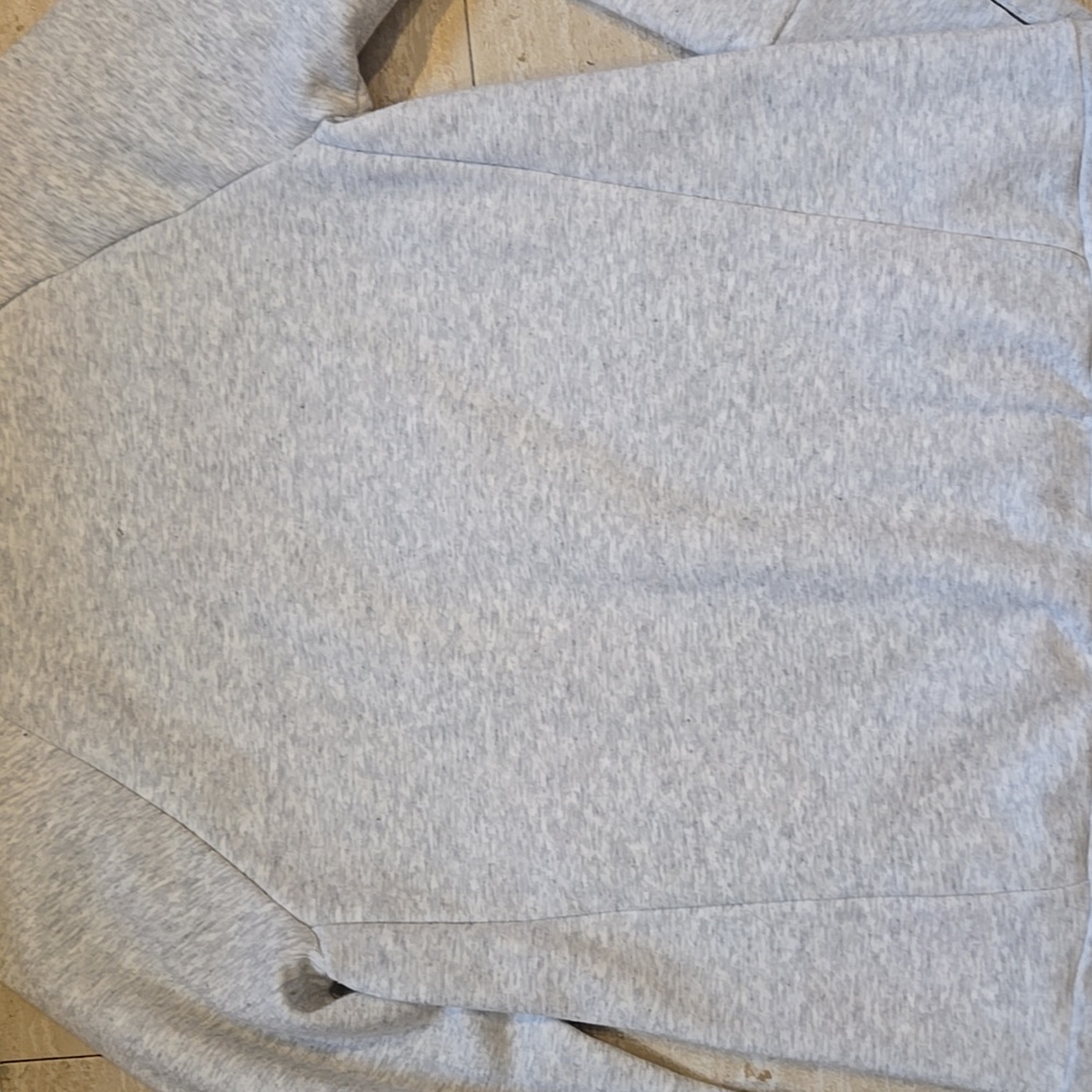 Fabletics Light Heather Gray Mock Neck Sweatshirt - Picture 9 of 9